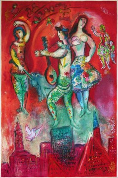 Carmen lithographie couleur contemporaine Marc Chagall Peinture à l'huile